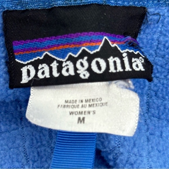 Patagonia Women's Size Medium Sky Blue Fleece Zip Up Jacket - Picture 13 of 16